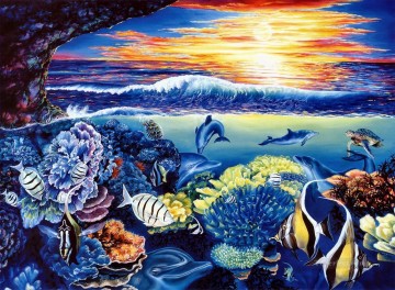 Fish Aquarium Painting - dolphin 4